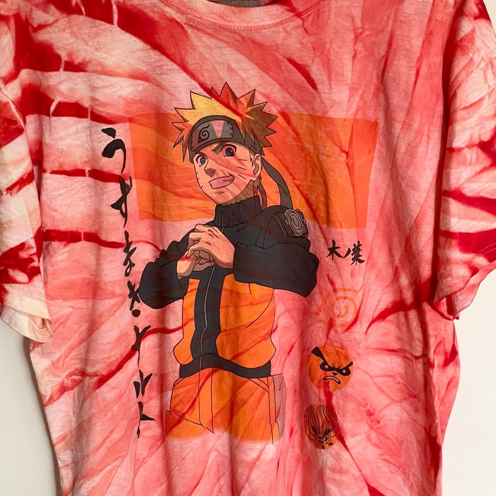 New Naruto Shippuden 20th Anniversary Tie Dye Graphic… - Gem